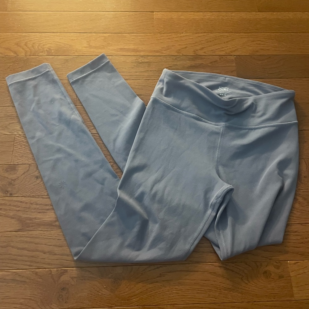 athleta girl chit chat leggings, purple, size childs medium/8-10